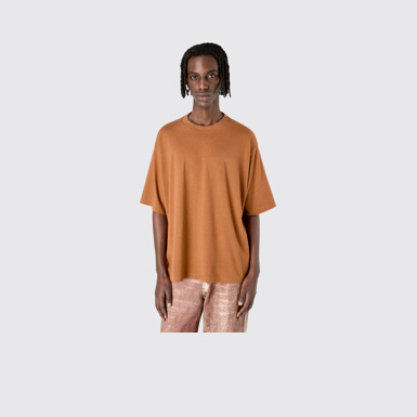 CAMPERLAB JERSEY Terracotta Boxy T-shirt