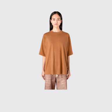 CAMPERLAB JERSEY Terracotta Boxy T-shirt