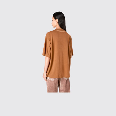 CAMPERLAB JERSEY Terracotta Boxy T-shirt