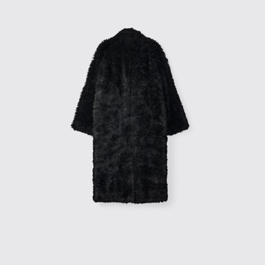 Back view of CAMPERLAB COATS & JACKETS Black textured coat