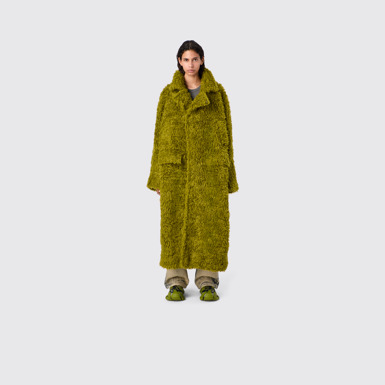 CAMPERLAB COATS & JACKETS Green textured coat