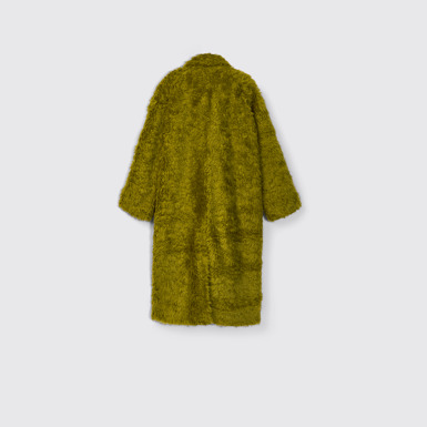 Back view of CAMPERLAB COATS & JACKETS Green textured coat