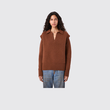 CAMPERLAB KNIT Brown wool-blend Sweater