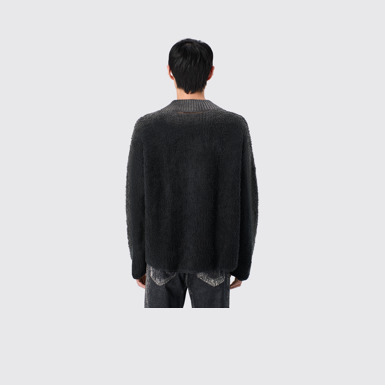 CAMPERLAB KNIT Black wool-blend Bouclé Jumper