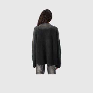 CAMPERLAB KNIT Black wool-blend Bouclé Jumper