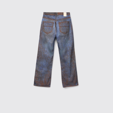Back view of CAMPERLAB DENIM Terracotta-blue Denim Jeans