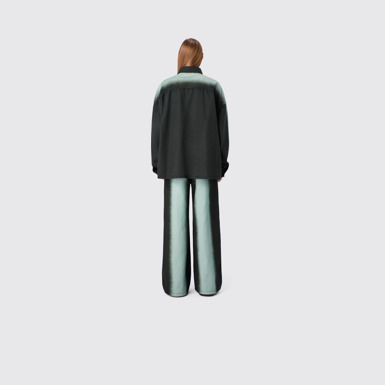 CAMPERLAB DENIM Black bootcut jeans with printed spray effect