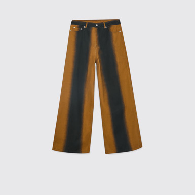 CAMPERLAB DENIM Calças de ganga bootcut terracota com efeito pulverizado estampado