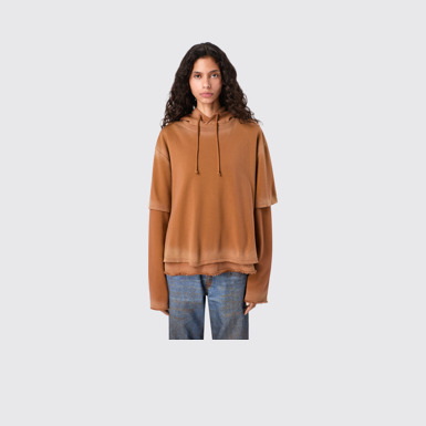 CAMPERLAB JERSEY Faded terracotta Organic Cotton hoodie