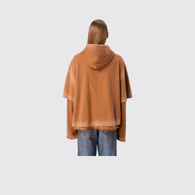 CAMPERLAB JERSEY Faded terracotta Organic Cotton hoodie