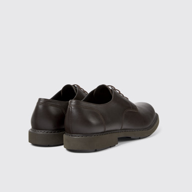 Back view of Neuman Classic men's brown shoe