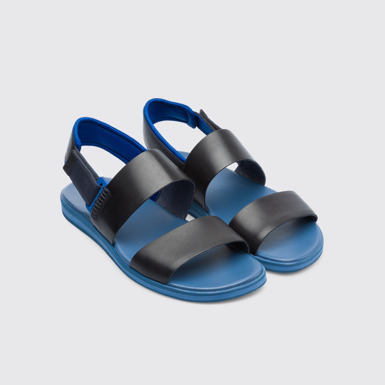 Front view of Spray Blue Sandals for Men