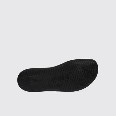 The sole of Spray Black Sandals for Men