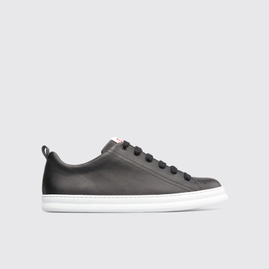 Side view of Runner Black Sneakers for Men