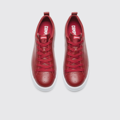 Overhead view of Runner Red Sneakers for Men