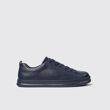 Side view of Runner Dark blue sneaker for men