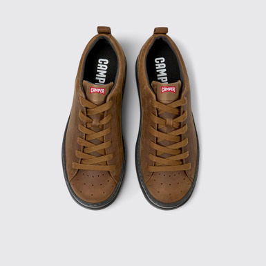 Runner Sneakers marrones de piel para hombre