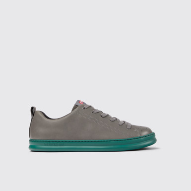Runner Sneakers grises de piel para hombre
