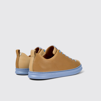 Back view of Twins Multicolored Leather Sneaker for Men