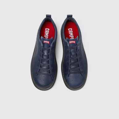 Overhead view of Runner Blue nubuck sneakers for men