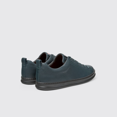 Runner Baskets en cuir vert pour homme