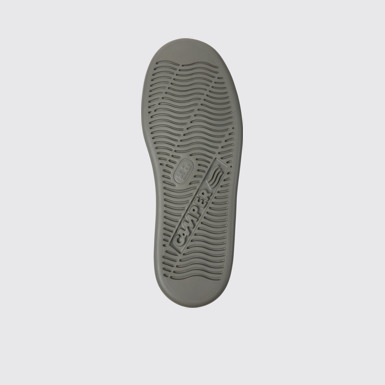 The sole of Runner Gray Leather Sneakers for Men.