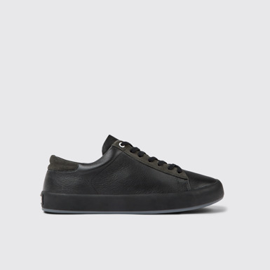 Side view of Andratx Multicolor Leather and Nubuck Sneakers for Men.