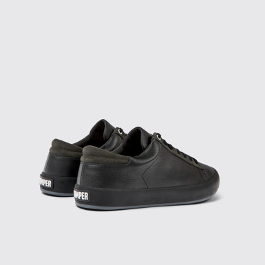 Back view of Andratx Multicolor Leather and Nubuck Sneakers for Men.