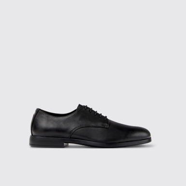 Side view of Truman Black Formal Shoes for Men