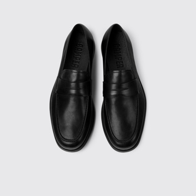 Overhead view of Truman Black Formal Shoes for Men