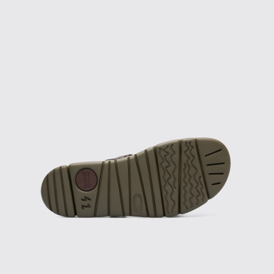 The sole of Oruga Brown Sandals for Men