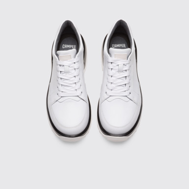 Overhead view of Helix White Sneakers for Men