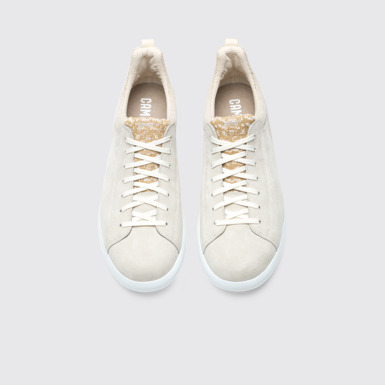 Overhead view of Capsule Beige Sneakers for Men