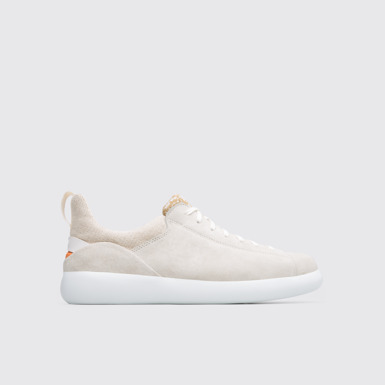 Side view of Capsule Beige Sneakers for Men