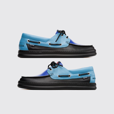 Side view of Twins Multicolor Sneakers for Men