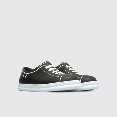 Front view of Twins Black Sneakers for Men