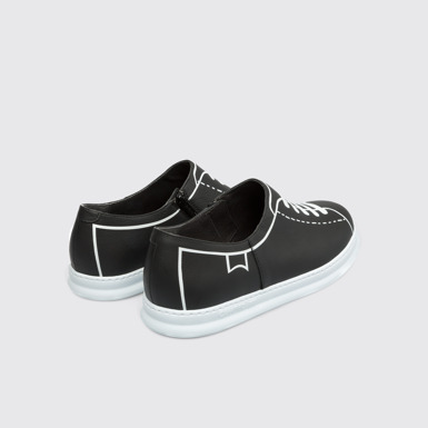Back view of Twins Black Sneakers for Men