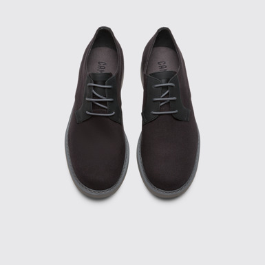 Overhead view of Neuman Black Formal Shoes for Men