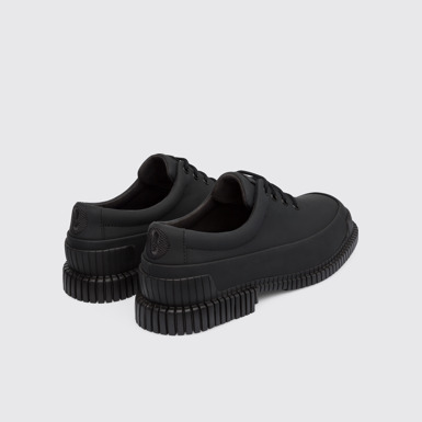 Back view of Pix Black Formal Shoes for Men