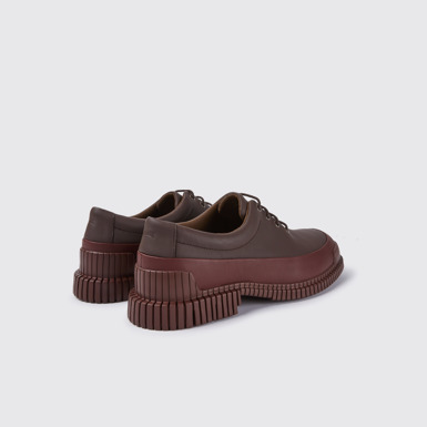 Pix Weinroter Lederschnürschuh