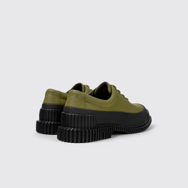Back view of Pix Multicolored Leather Shoe for Men