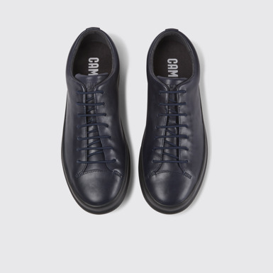 Overhead view of Chasis Casual blue lace up shoe for men