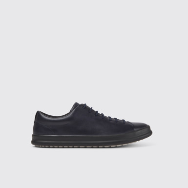 Side view of Chasis Casual blue lace up shoe for men