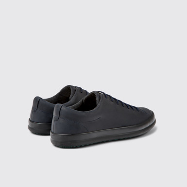 Chasis Zapatos azul marino de piel para hombre