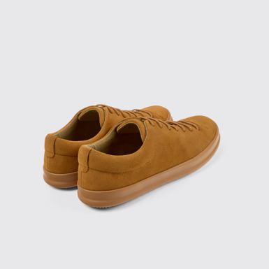 Back view of Chasis Brown nubuck shoes for men