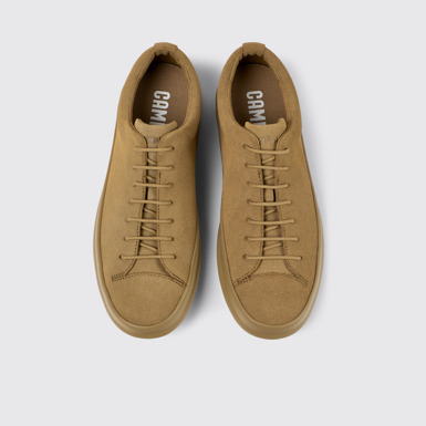 Overhead view of Chasis Brown Nubuck Basket for Men