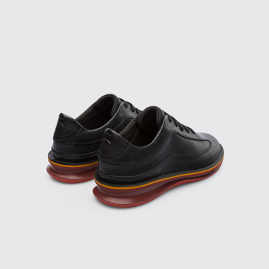 Back view of Rolling Men's black sneaker