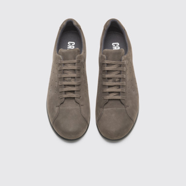 Overhead view of Pelotas XLite Brown Gray Sneakers for Men