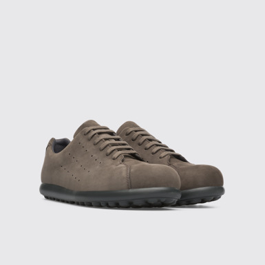Front view of Pelotas XLite Brown Gray Sneakers for Men