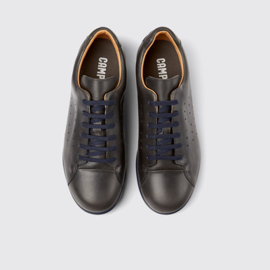 Pelotas XLite Chaussures en cuir gris foncé pour homme